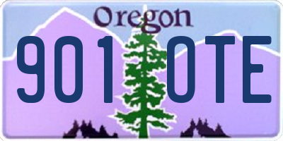 OR license plate 901OTE