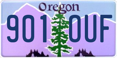 OR license plate 901OUF