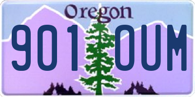 OR license plate 901OUM