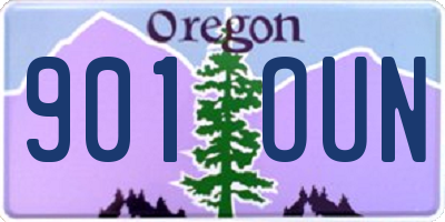 OR license plate 901OUN