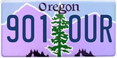 OR license plate 901OUR