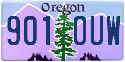 OR license plate 901OUW