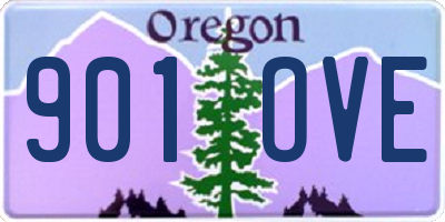 OR license plate 901OVE
