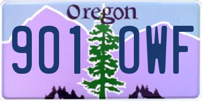 OR license plate 901OWF