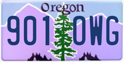 OR license plate 901OWG