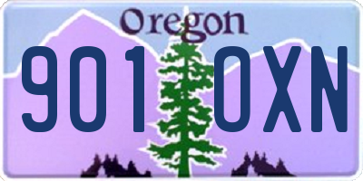 OR license plate 901OXN