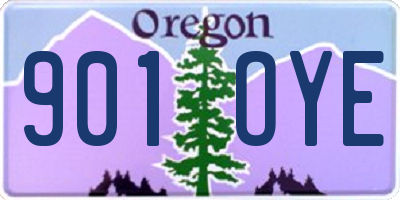 OR license plate 901OYE