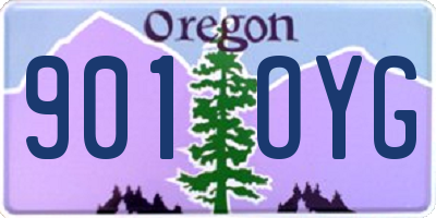 OR license plate 901OYG