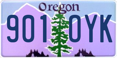 OR license plate 901OYK