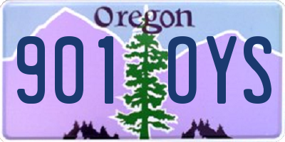 OR license plate 901OYS