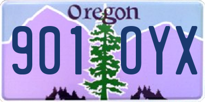 OR license plate 901OYX
