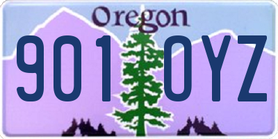 OR license plate 901OYZ