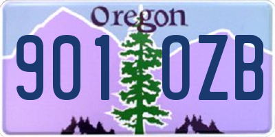 OR license plate 901OZB