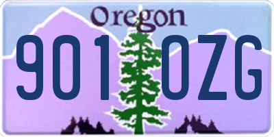 OR license plate 901OZG