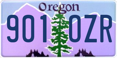 OR license plate 901OZR