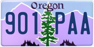 OR license plate 901PAA