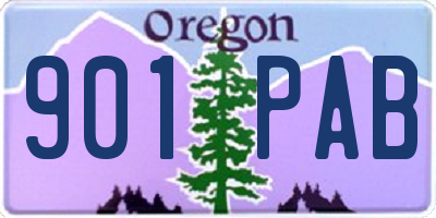 OR license plate 901PAB