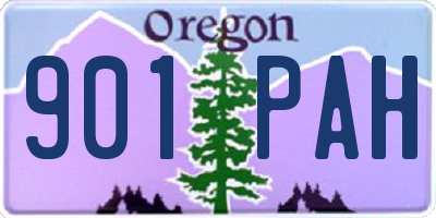 OR license plate 901PAH