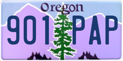 OR license plate 901PAP