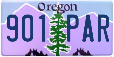 OR license plate 901PAR