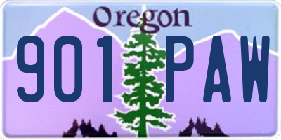 OR license plate 901PAW