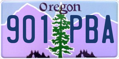 OR license plate 901PBA