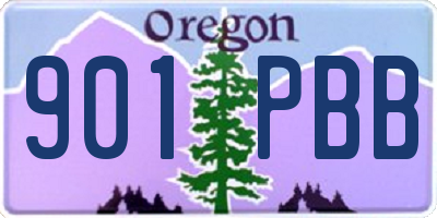 OR license plate 901PBB