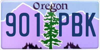 OR license plate 901PBK