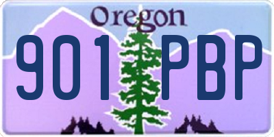 OR license plate 901PBP