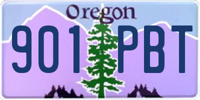 OR license plate 901PBT
