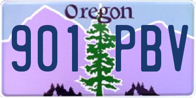 OR license plate 901PBV