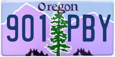 OR license plate 901PBY
