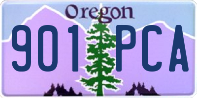 OR license plate 901PCA
