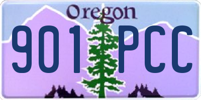 OR license plate 901PCC