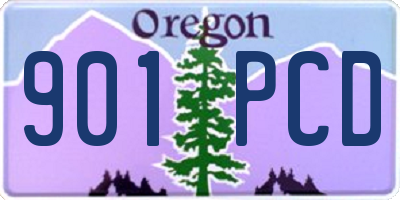 OR license plate 901PCD