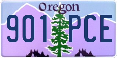 OR license plate 901PCE