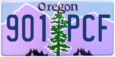 OR license plate 901PCF