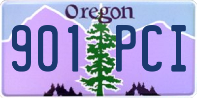 OR license plate 901PCI
