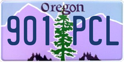 OR license plate 901PCL