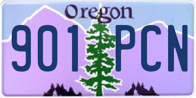 OR license plate 901PCN