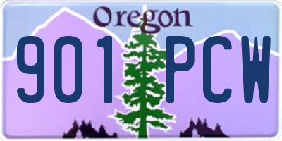 OR license plate 901PCW