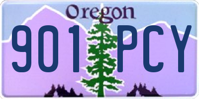 OR license plate 901PCY