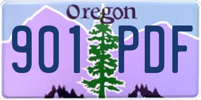 OR license plate 901PDF