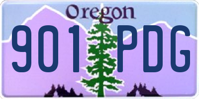 OR license plate 901PDG
