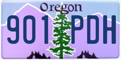 OR license plate 901PDH