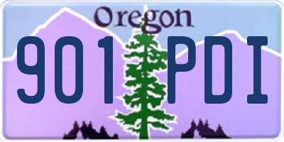 OR license plate 901PDI