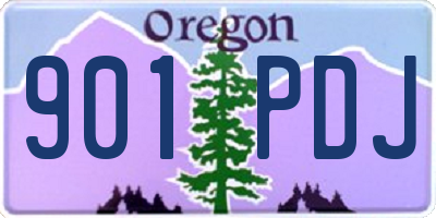 OR license plate 901PDJ