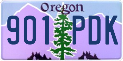 OR license plate 901PDK