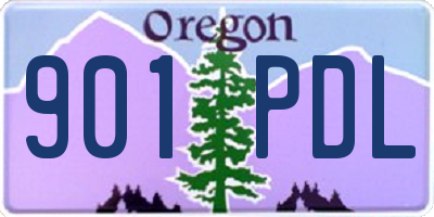 OR license plate 901PDL