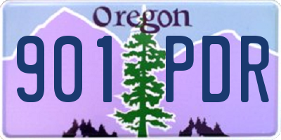 OR license plate 901PDR